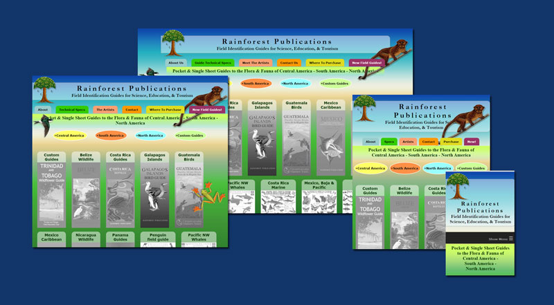 Rainforest Publications, medley of screenshots