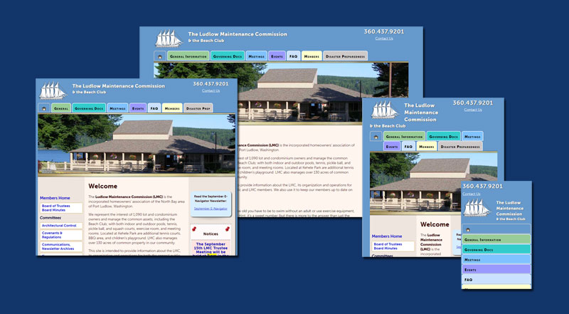 Ludlow Maintenance Commission, medley of screenshots